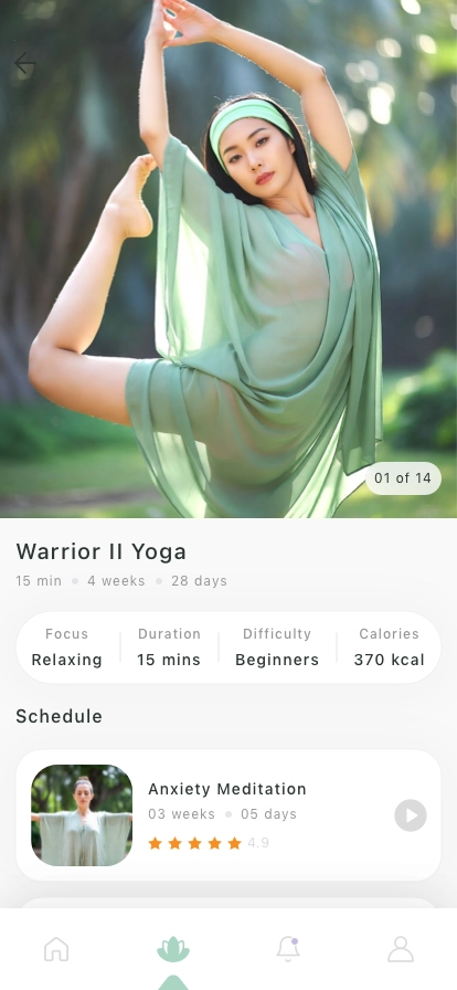 Yoga & Meditation Mobile App UI Kit - Screenshot 5