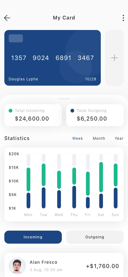 Digital Banking Mobile App UI Kit - Screenshot 2