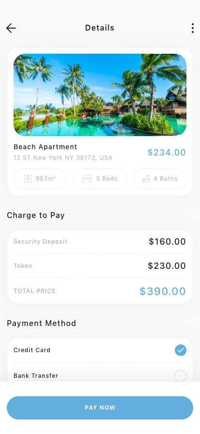 Property Rental Mobile App UI Kit - Screenshot 4