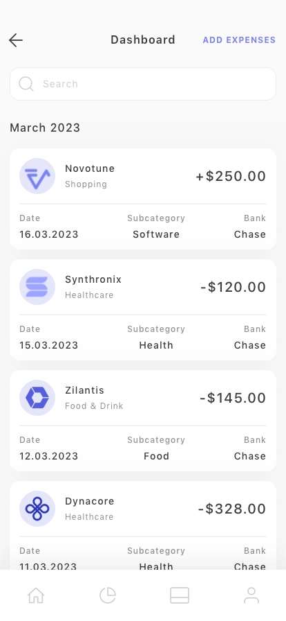 Money Manager Mobile App UI Kit - Screenshot 3