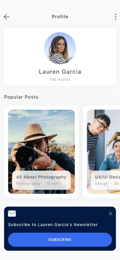 CMS Mobile App UI Kit - Screenshot 2