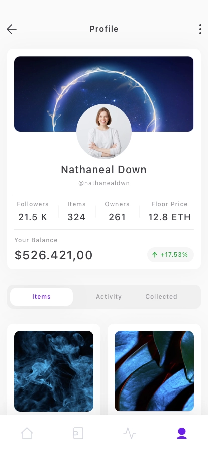NFT Marketplace Mobile App UI Kit - Screenshot 2
