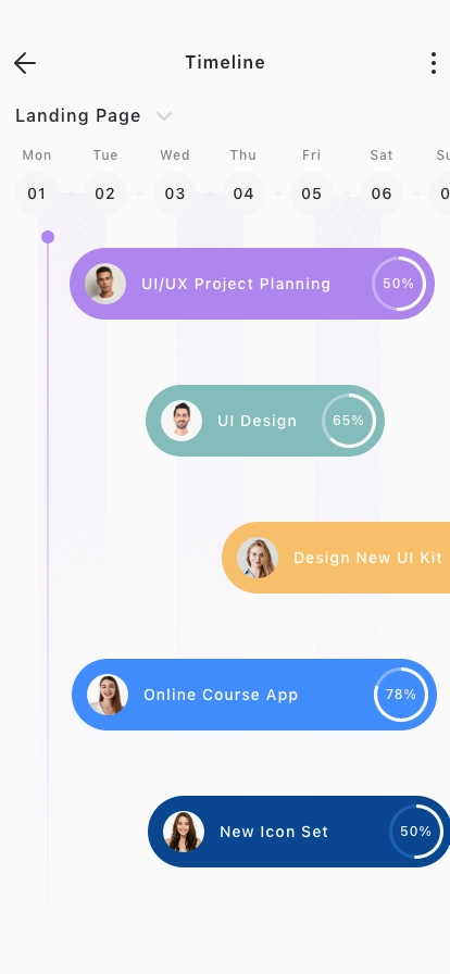 Project Management Mobile App UI Kit - Screenshot 4