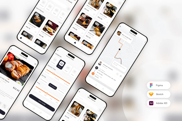 Food Order & Delivery Mobile App UI Kit
