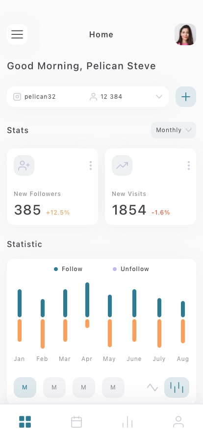 Analytics Dashboard Mobile App UI Kit - Screenshot 5