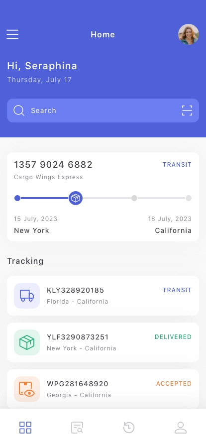Shipping Service Mobile App UI Kit - Screenshot 2