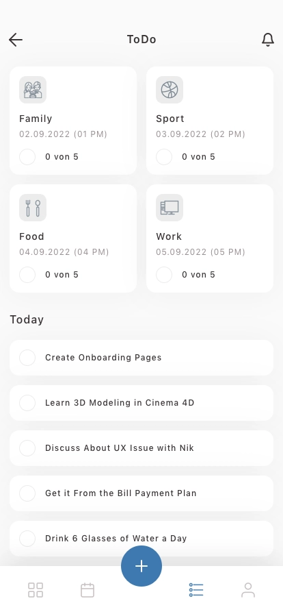 ToDo List Mobile App UI Kit - Screenshot 3
