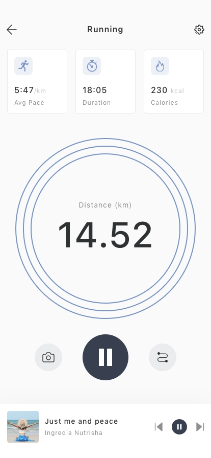 Step & Fitness Tracker Mobile App UI Kit - Screenshot 5