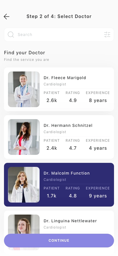 Medical & Doctor Mobile App UI Kit - Screenshot 2
