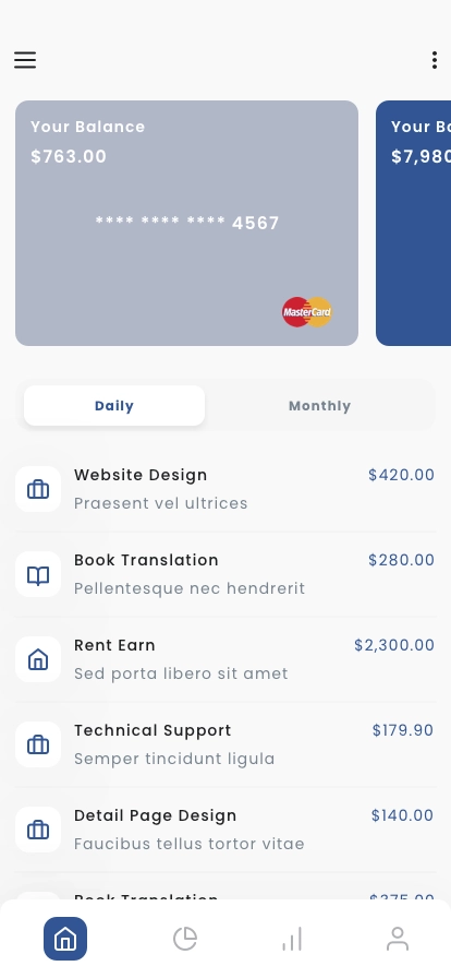 Tax Calculator & Management Mobile App UI Kit - Screenshot 1