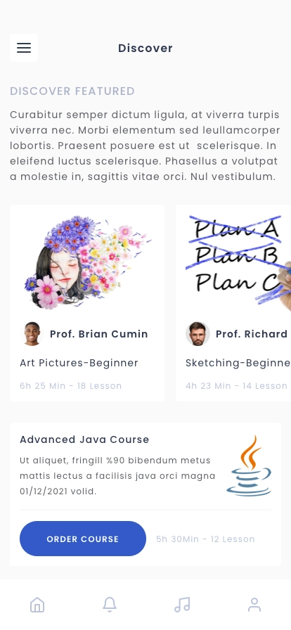 Online Course App UI Kit - Screenshot 5
