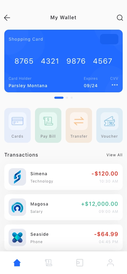 Pay Bill Mobile App UI Kit - Screenshot 1