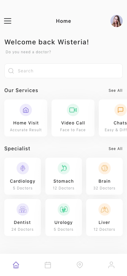Doctor Consultation Mobile App UI Kit - Screenshot 1