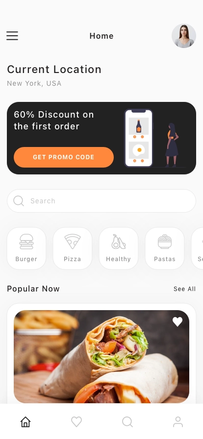 Food Ordering Mobile App UI Kit - Screenshot 1