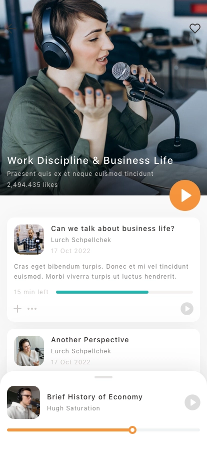 Music & Podcast Mobile App UI Kit - Screenshot 4