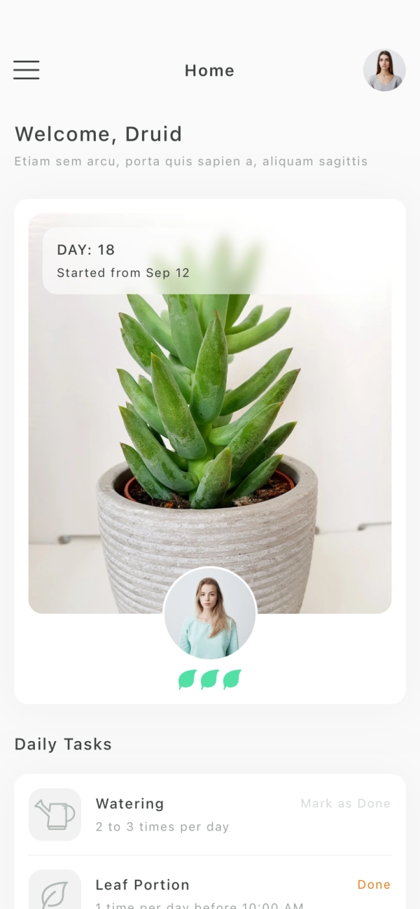 Plant Care Mobile App UI Kit - Screenshot 2