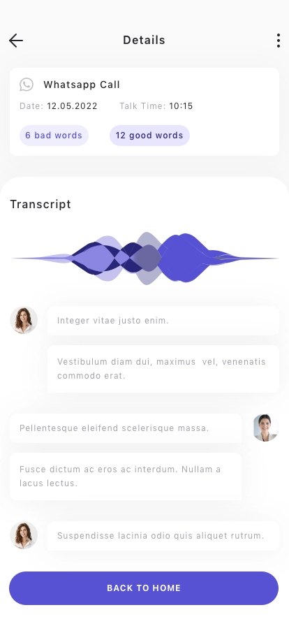 Voice Analysis Mobile App UI Kit - Screenshot 3