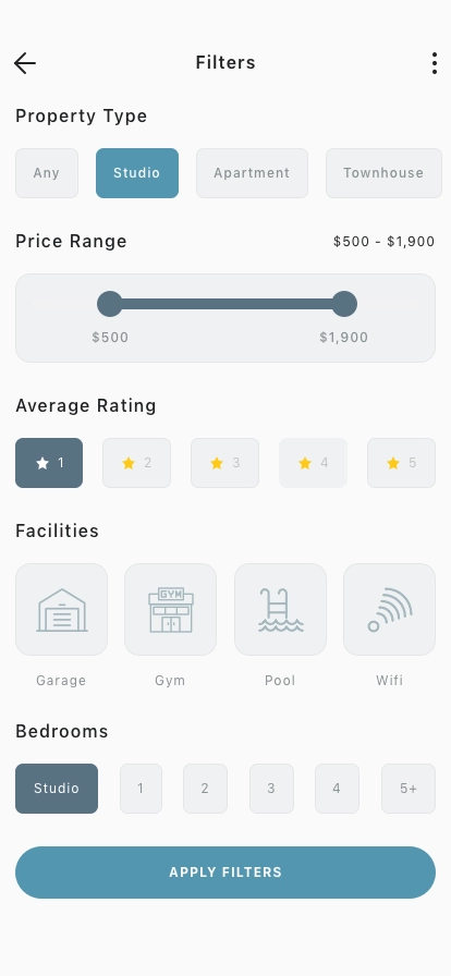 Home Rental Mobile App UI Kit - Screenshot 3