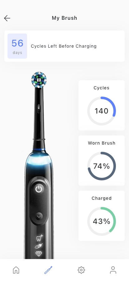Smart Toothbrush Mobile App UI Kit - Screenshot 5