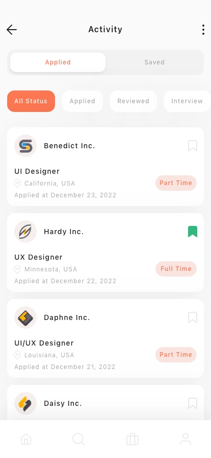 Job Finding Mobile App UI Kit - Screenshot 5