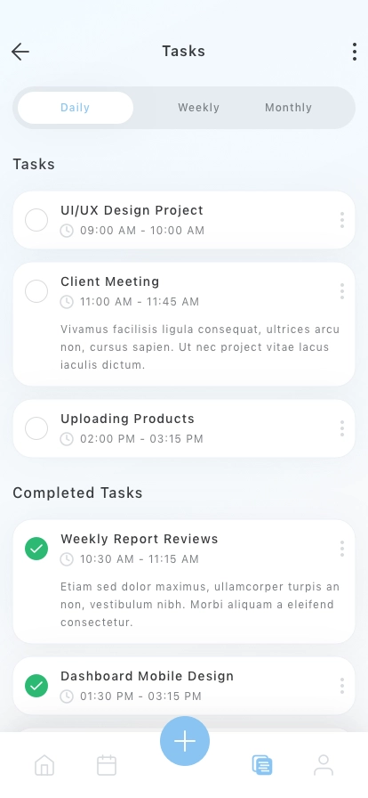 Task Manager Mobile App UI Kit - Screenshot 2