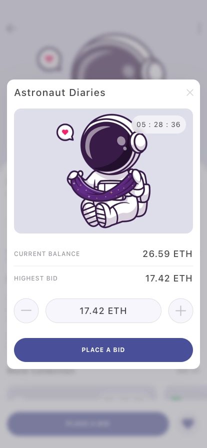 NFT Market Collection Mobile App UI Kit - Screenshot 5