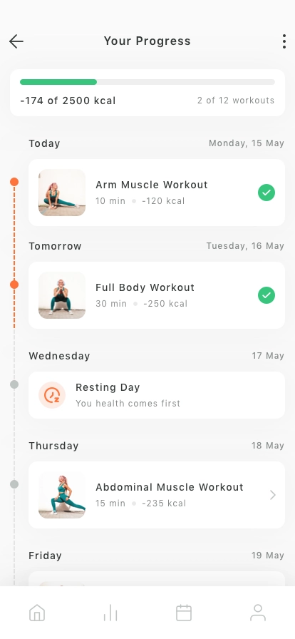 GYM & Fitness Mobile App UI Kit - Screenshot 4