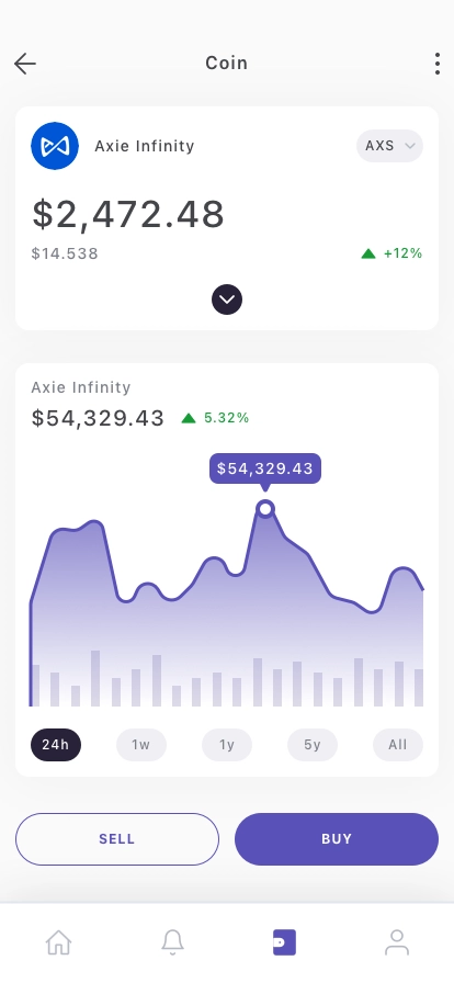 Blockchain Wallet Mobile App UI Kit - Screenshot 2