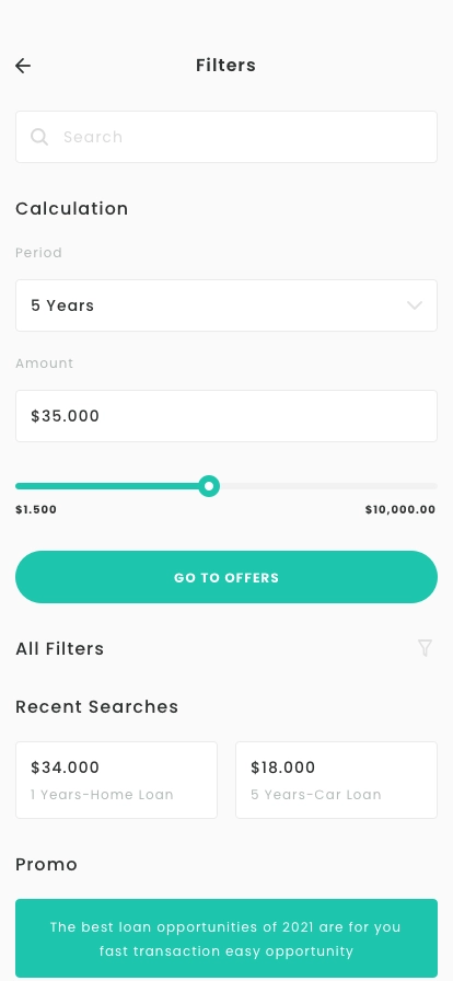 Loan Assistant App UI Kit - Screenshot 3