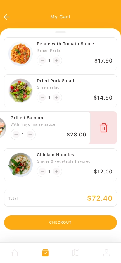Food Delivery Mobile App UI Kit - Screenshot 2