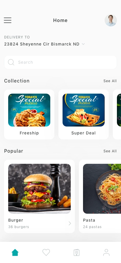 Food Delivery Mobile App UI Kit - Screenshot 1