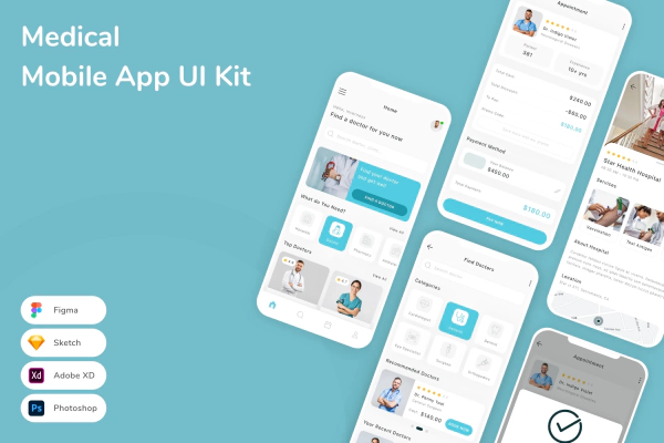 Medical Mobile App UI Kit