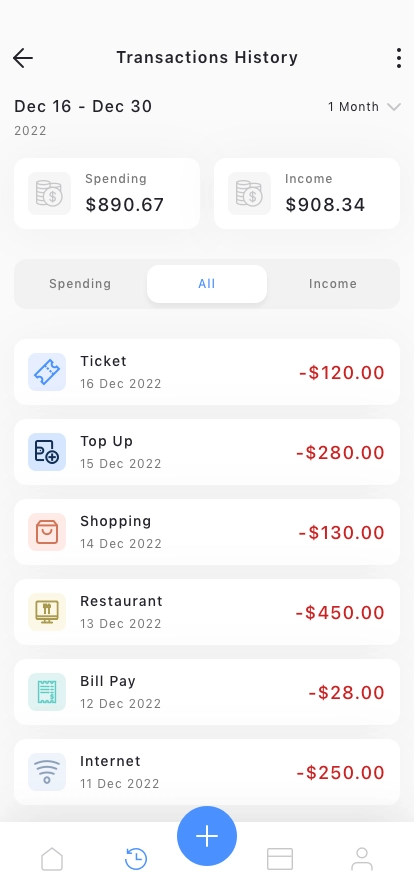 Finance & Wallet Mobile App UI Kit - Screenshot 2