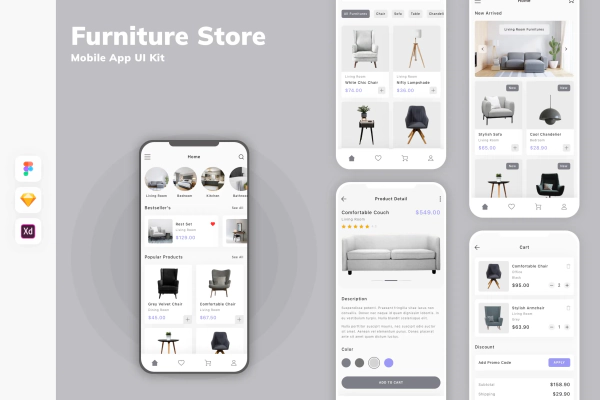 Furniture Store Mobile App UI Kit