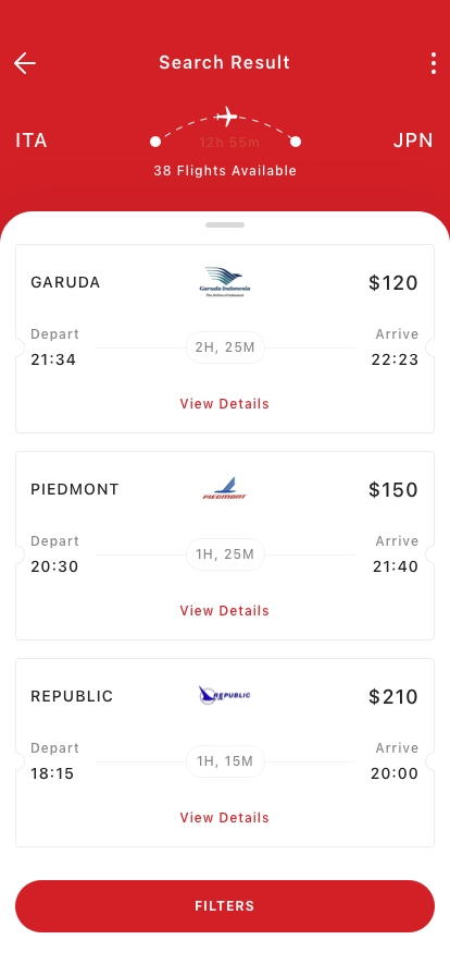 Flight Booking App UI Kit - Screenshot 4