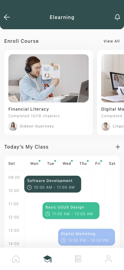 Learning Mobile App UI Kit - Screenshot 2