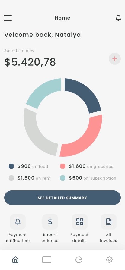 Financial Management Mobile App UI Kit - Screenshot 3