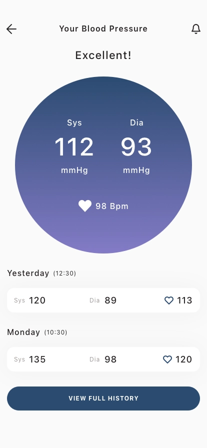 Blood Pressure Mobile App UI Kit - Screenshot 4