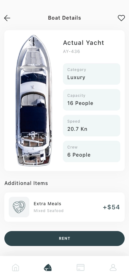Boat & Sailing Mobile App UI Kit - Screenshot 3
