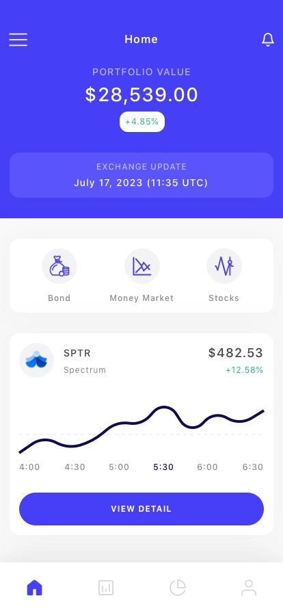 Stock Market Mobile App UI Kit - Screenshot 1