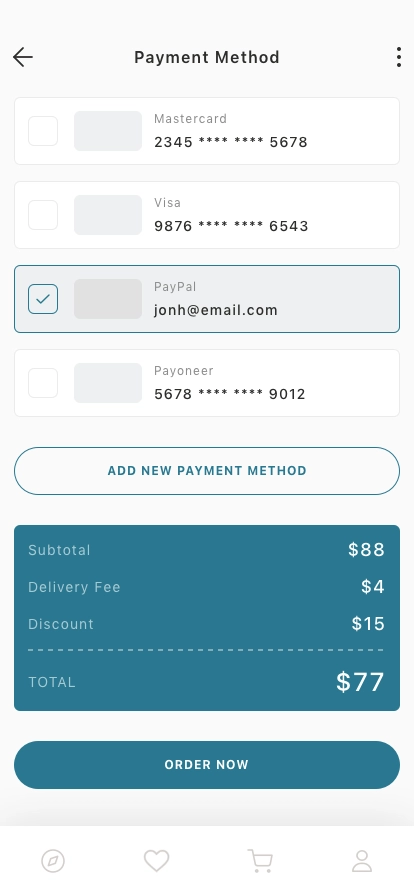 Food Delivery Mobile App UI Kit - Screenshot 5