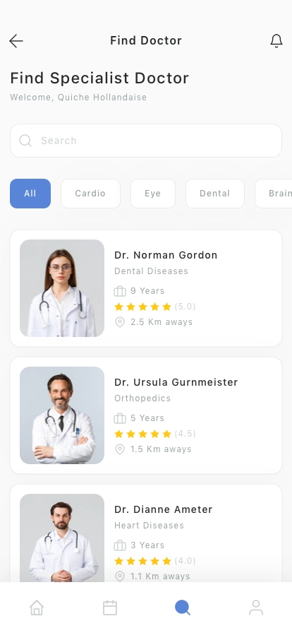 Medical Appointment Mobile App UI Kit - Screenshot 2