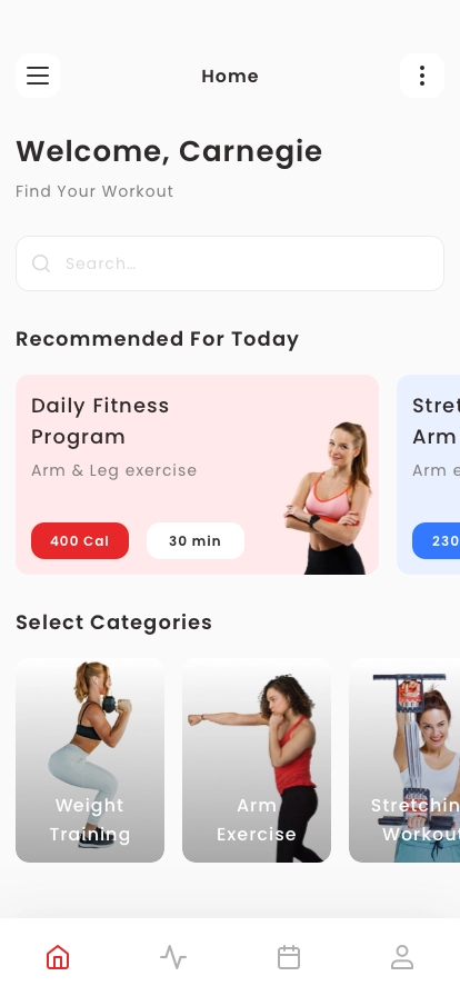 Personal Trainer Mobile App UI Kit - Screenshot 1