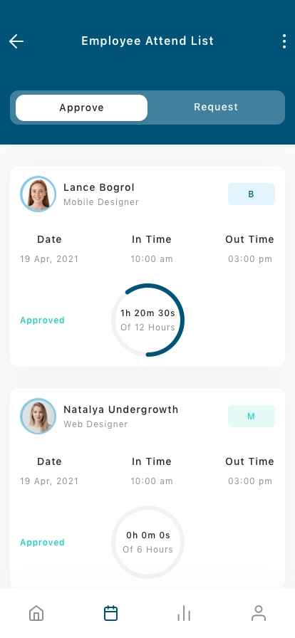 HRM & Payroll Management Mobile App UI Kit - Screenshot 2