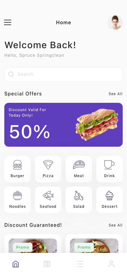 Food Order Mobile App UI Kit - Screenshot 1