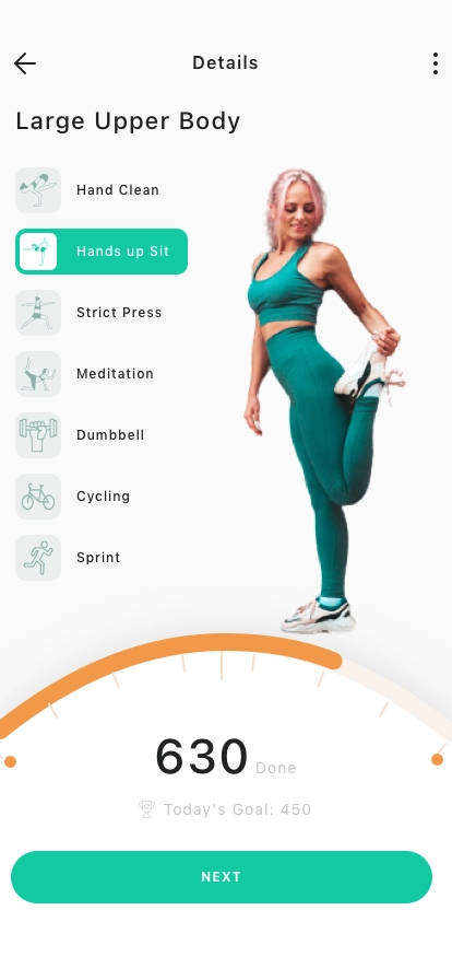 Home Workout Mobile App UI Kit - Screenshot 4