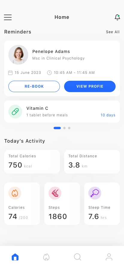 Healthcare Companion Mobile App UI Kit - Screenshot 5