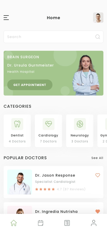 Healthcare & Medical Mobile App UI Kit - Screenshot 1