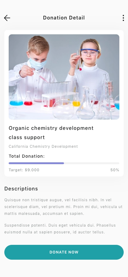 Donation App UI Kit - Screenshot 3
