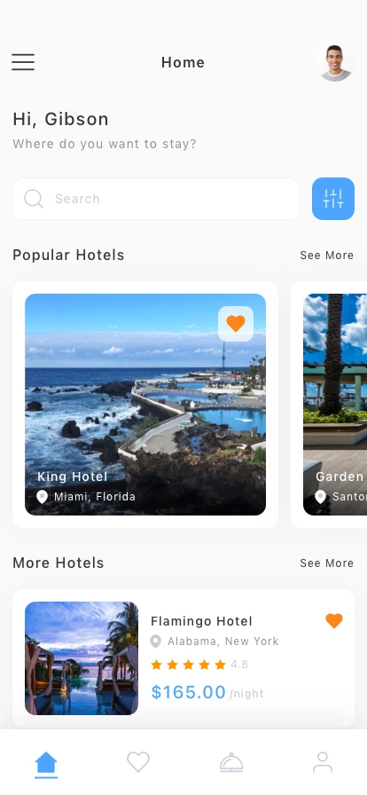 Accommodation Booking Mobile App UI Kit - Screenshot 1